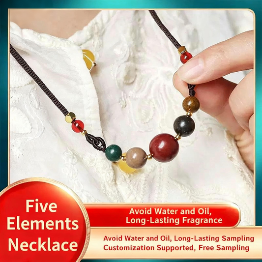 Five Elements Harmony Incense Bead Necklace / Bracelet | Handcrafted | Natural Wellness