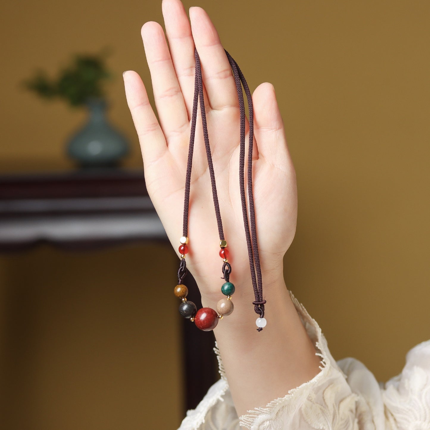 Five Elements Harmony Incense Bead Necklace / Bracelet | Handcrafted | Natural Wellness